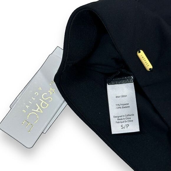 L*Space Genessee Top Women’s Size Small S Black One Shoulder Active Top - Picture 5 of 7